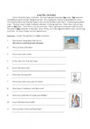 English Worksheet: Articles (a, an, the)