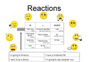 [Worksheet, Activity & Flashcards] Reactions - How to keep a conversation going - Very useful!!!