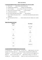 English worksheet: Simple Past