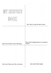 English Worksheet: Respect