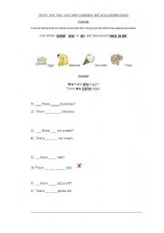 English Worksheet: Countable and uncountable nouns