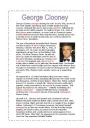 English Worksheet: George Clooney