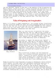 English Worksheet: mary celeste mystery