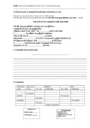 English worksheet: the past of verbs