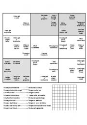 English worksheet: symtoms