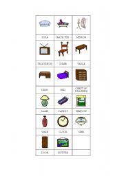 English Worksheet: furniture