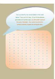English Worksheet: FIND THE HIDDEN NOUNS