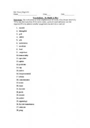 English worksheet: 