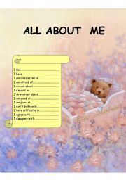 All about me_verb+preposition