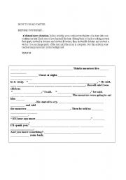 English Worksheet: MUTUAL DICTATION PART B