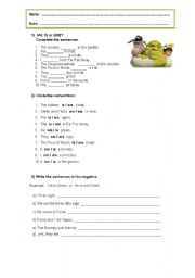 English Worksheet: Verb to be