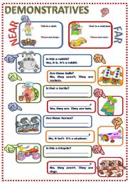 English Worksheet: DEMONSTRATIVES AND TOYS