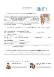 English Worksheet: SIMPLE PAST / USED TO