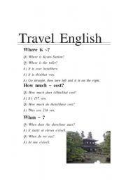 English worksheet: Travel English