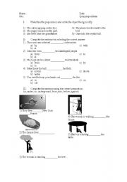 English Worksheet: Prepositions