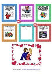 English Worksheet: a kiss according to different fields 2/2