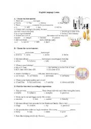 English Worksheet: Spot on 7 1-3 units revision 