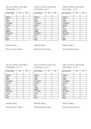 English Worksheet: What do you like? 