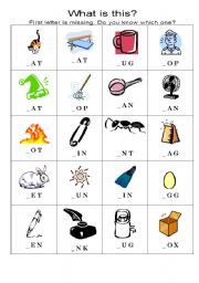 English worksheet: Phonics