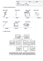 English worksheet: worksheet