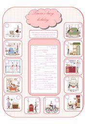 English Worksheet: Lindas busy holiday