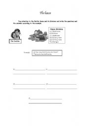 English worksheet: House