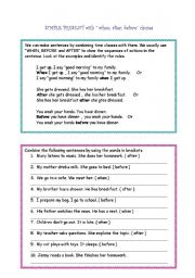 English Worksheet: simple present with 