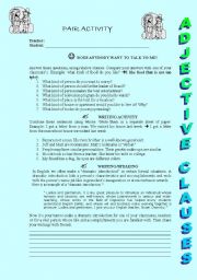 English worksheet: relative clauses
