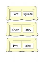 English worksheet: School Subjects