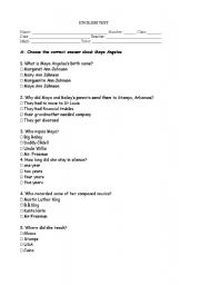 English Worksheet: A visit to the dentist by Maya Angelou - reading comprehension worksheet