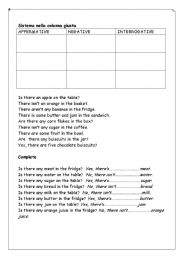 English worksheet: SOME...ANY...