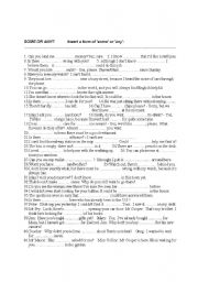 English Worksheet: Some_Any