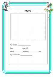 English Worksheet: Myself