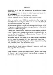 English Worksheet: Writing