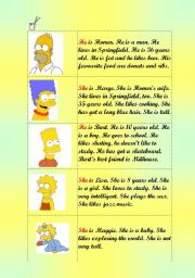 English Worksheet: Introducing...The Simpsons Family