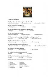 English Worksheet: Crash - No limite PART 1