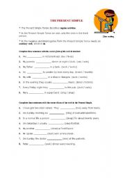 English Worksheet: Present Simple