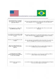 English worksheet: Learning languages