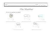English worksheet: The Weather