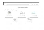 English Worksheet: The Weather
