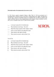 English worksheet: A woman became CEO of Xerox for the first time
