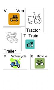 English worksheet: Transportation