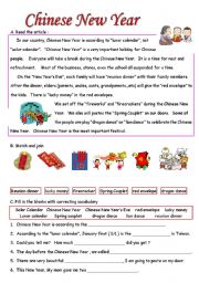 English Worksheet: Chinese New Year 