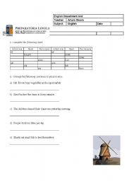 English Worksheet: Passive voice Exercise with irregular verbs chart