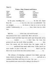 English Worksheet: Gap-filling Part 2