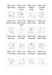 English Worksheet: ANIMALS BOARD GAME (2 of 2)  