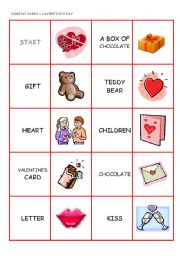 English Worksheet: VALENTINES DAY domino - 2 pages