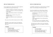 English Worksheet: Are you taking me in?