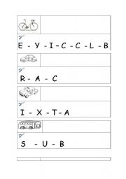 English Worksheet: alphabet