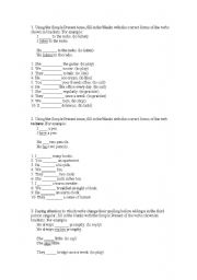 English worksheet: Present Simple Tense